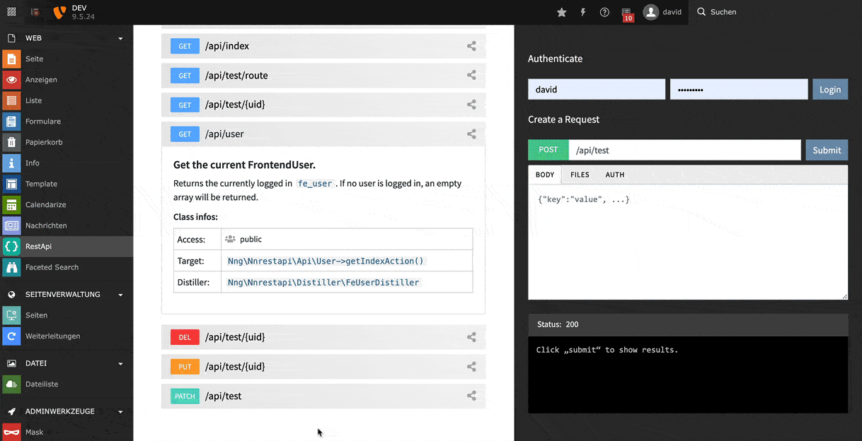 nnrestapi Backend Module