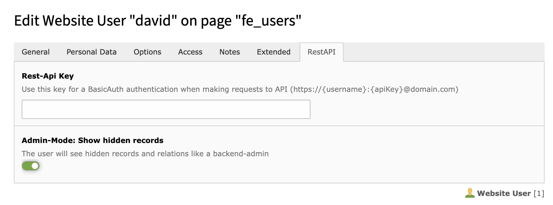 Admin Mode: Show hidden records